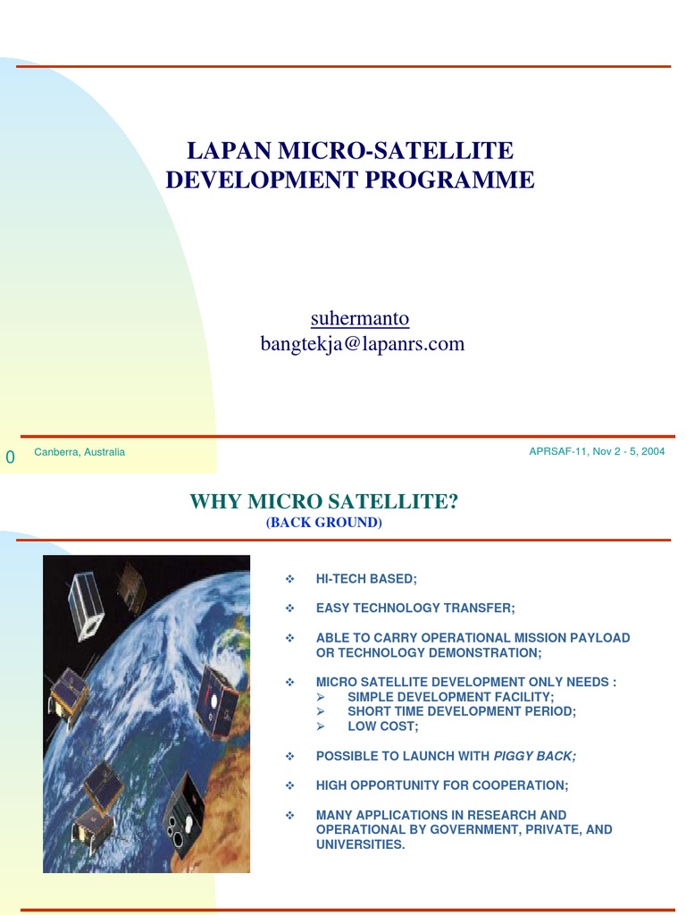 Micro-Satellite Program Overview | PDF | Spaceflight | Outer Space