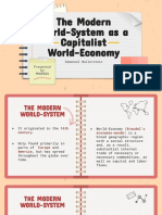 The Modern World-System As A Capitalist World-Economy: Presented by Phoenix Immanuel Wallerstein