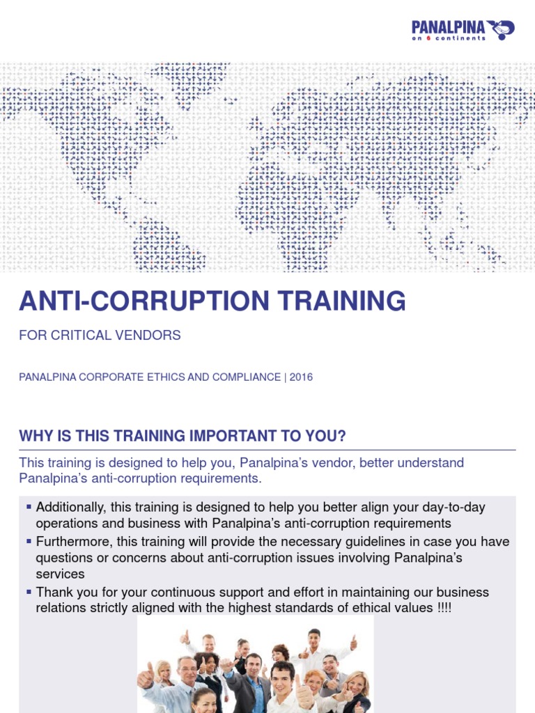 Anti-Corruption Training for Vendors | PDF | Bribery | Corruption