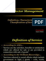Service Sector Management: Definition, Characteristics & Classification of Service