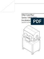 Incubator Ohmeda Ohio CAREPLUS 3000 User MANUAL