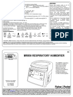 Humidifier MR850 User Manual Fisher Payker