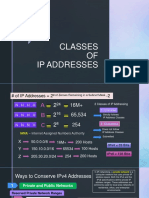 CLASSES of IP Addresses
