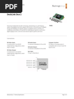 Decklink Duo 2 Techspecs