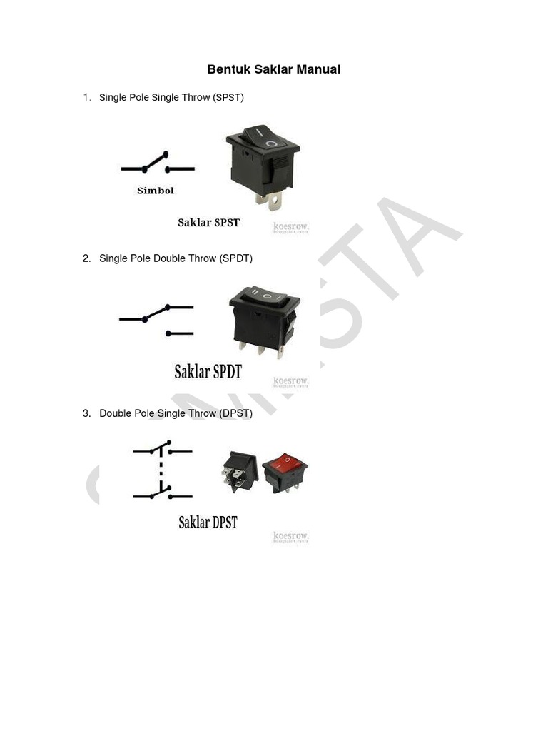 Bentuk Saklar Manual | PDF