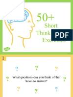 T2 E 1196 50 Short Thinking Exercises PowerPoint Ver 1
