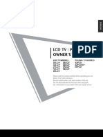 LCD TV Plasma TV: Owner'S Manual
