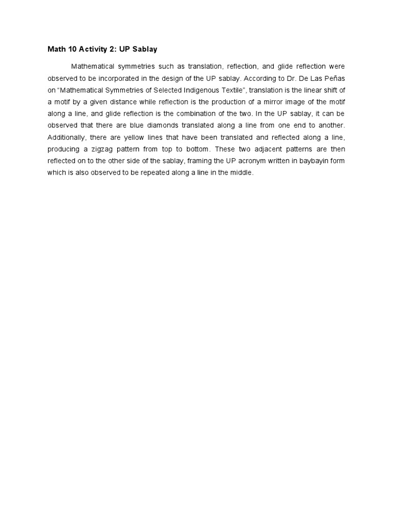 Mathematical Design of UP Sablay | PDF | Computers | Technology ...