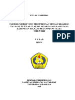 Download FAKTOR-FAKTOR YANG BERHUBUNGAN DENGAN KEJADIAN TBC-PARU DI WILAYAH KERJA PUSKESMAS BOLANGITANG KABUPATEN BOLAANG MONGONDOW UTARA TAHUN 2010 by muhaiminaimin SN51140994 doc pdf