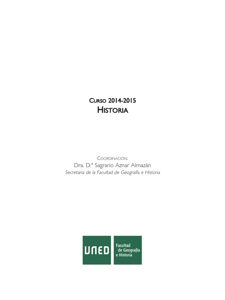Coordinación de la Facultad de Historia | PDF | Plan de estudios ...