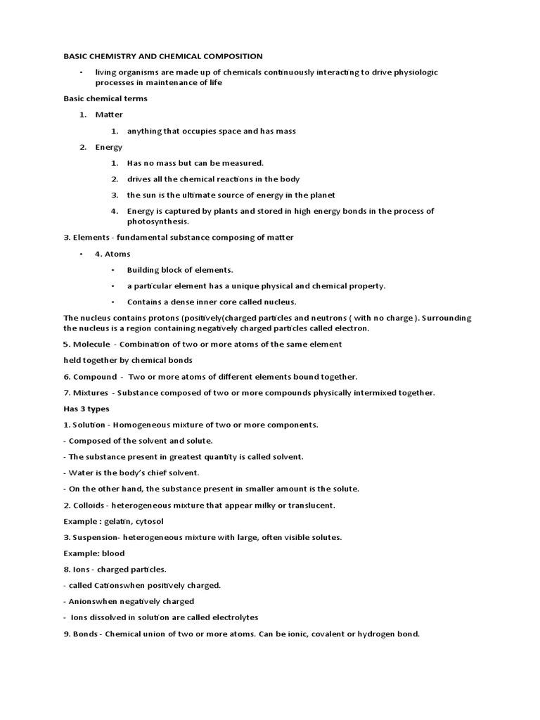 Understanding Basic Chemistry in Biology | PDF | Mitosis | Cell Membrane