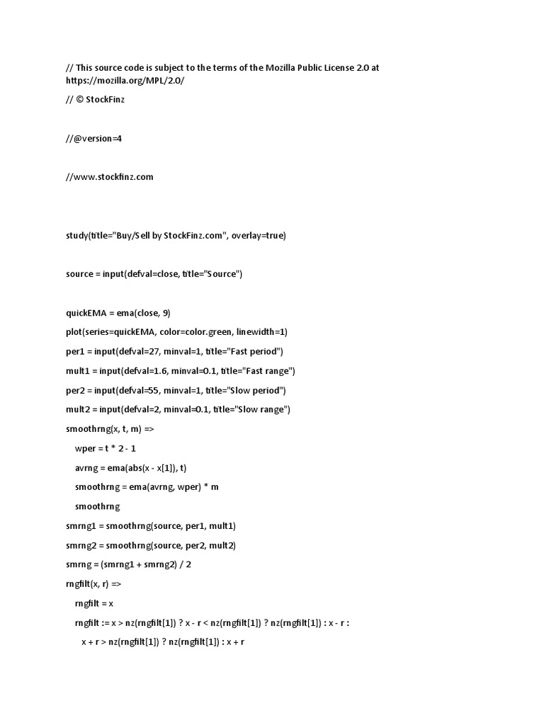 Buy Sell Indicator Free 1 | PDF | Computing And Information Technology