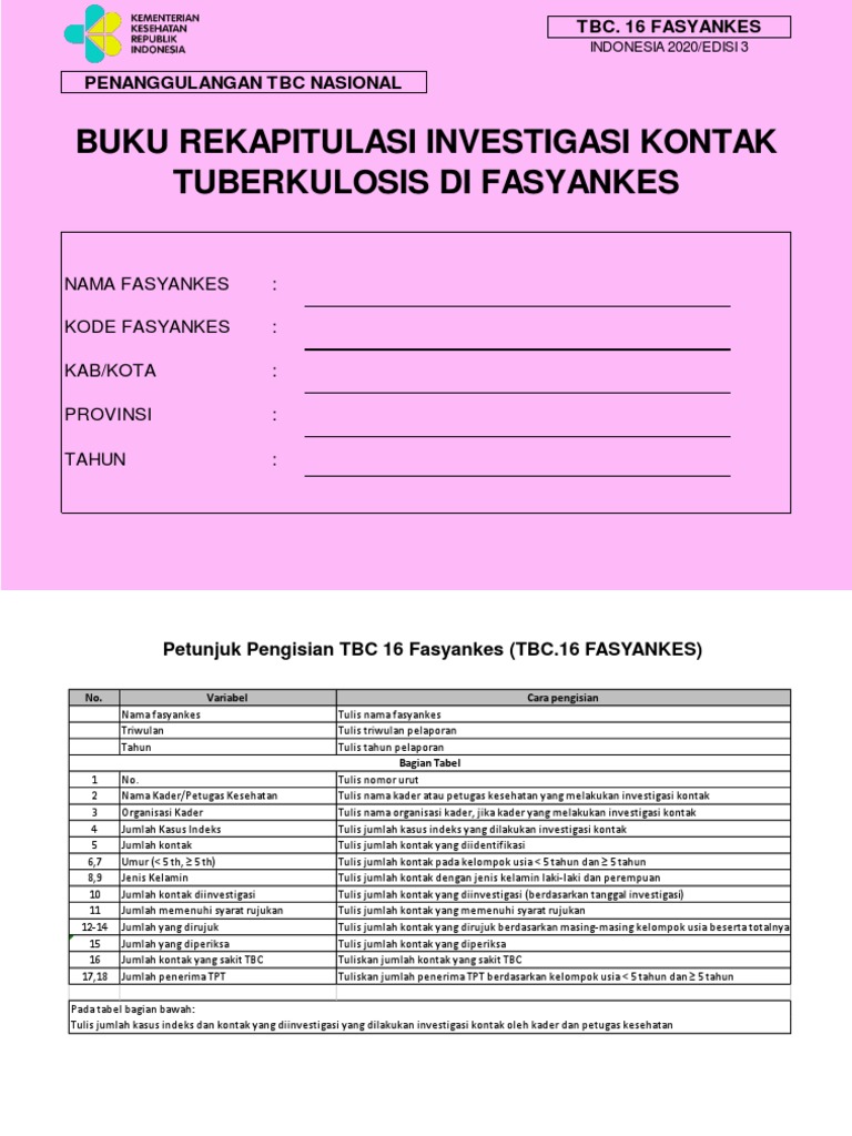 Tbc.16 Fasyankes - Final2020 | PDF
