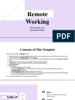 Remote Working by Slidesgo