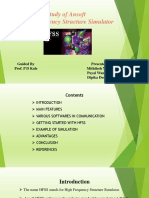 Study of Ansoft High Frequency Structure Simulator