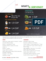 Fruit and Vegetable Serving Sizes Infographic PDF