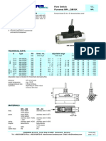 Piston / Inline Design General Characteristics: Flow Switch 1.1. Fluvamat MR-... GM/GK