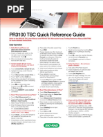 PR3100 TSC Quick Reference Guide: Daily Operation