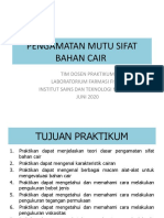 PENGAMATAN SIFAT BAHAN CAIR