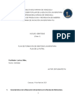 Plan de Formación de Identidad Universitaria