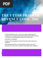 The Uttar Pradesh Revenue Code, 2006