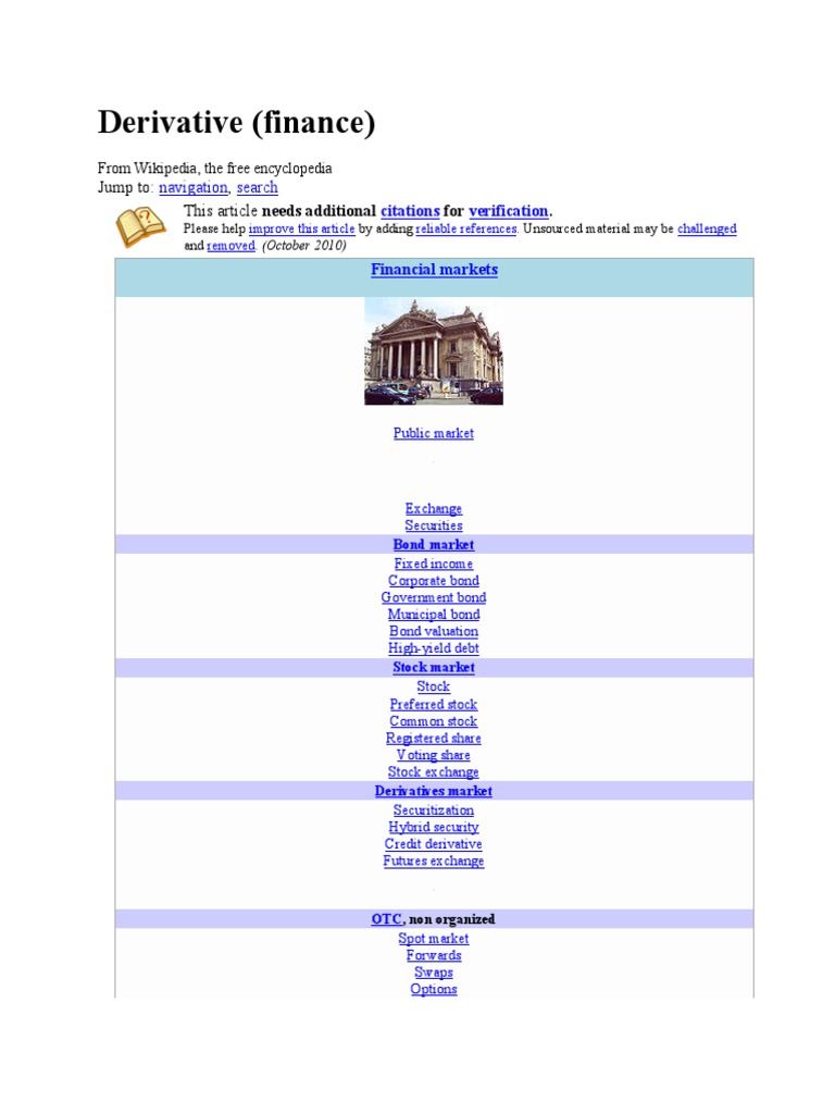 Understanding Financial Derivatives | PDF | Derivative (Finance ...