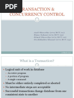 Transaction & Concurrency Control