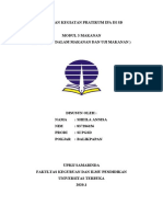 LAPORAN PRAKTIKUM IPA 1 ( UJI MAKANAN )