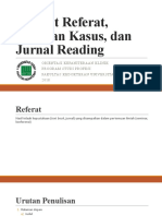 Format Referat, Laporan Kasus, Dan Jurnal Reading