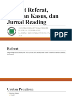 Format Referat, Laporan Kasus, dan Jurnal Reading