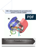 Détermination Des Paramètres Du Moteur À Courant Continu: Réalisé Par: Mr. Mohammed Kissaoui