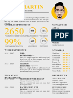 Creative Resume Template by PowerPoint School