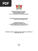 EXPANSÃO DA MANCHA URBANA DE DEZ CIDADES-PÓLO MINEIRAS NO PERÍODO DE 1986 - 2016
