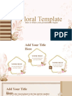 Floral Template Presentation