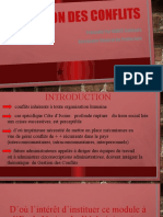 Gestion Des Conflits: Présenté Par KANTE Salimata Secrétaire Général de Préfec Ture