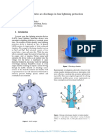 Simulation of An Impulse Arc Discharge in Line Lightning Protection Devices