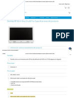 Desktop HP All-in-One 20-E001la - Especificaciones Del Producto - Soporte Al Cliente de HP®