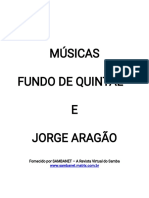 Cifras Fundo de Quintal e Jorge Aragão