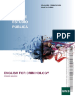 Guía de Estudio Pública: English For Criminology