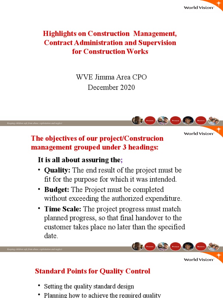 Construction Management Supervision And Contract Administration