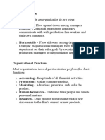 Information Flow in An Organization in Two Ways