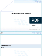 Database Systems Concepts Lecture 3 Intermediate SQL