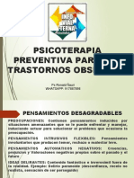 Psicoterapia Preventiva Trastornos Obsesivos