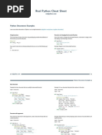 Real Python Cheat Sheet