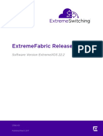 Extremefabric Release Notes: Software Version Extremexos 22.2