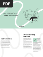 Web and Mobile Device Testing