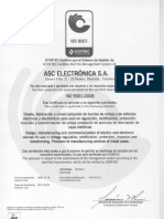 CERTIFICADO ICONTEC ISO 9001