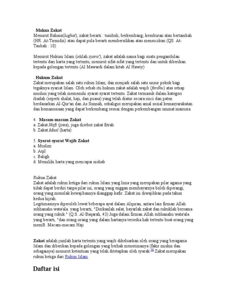 Pengertian Zakat Haji Dan Wakaf Pai Smk Kelas X