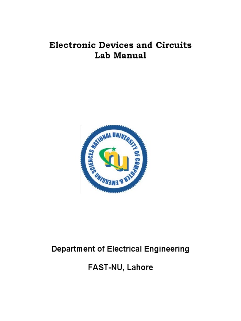 Electronic Devices Lab Manual | PDF | Rectifier | Diode