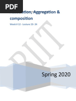 Association, Aggregation & Composition: Spring 2020